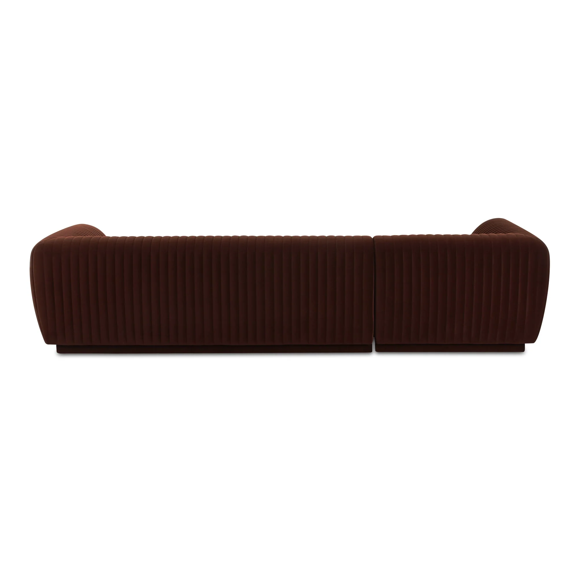 Moe's Home Collection Zandro Warm Brown Left-Facing Sectional - Image 4