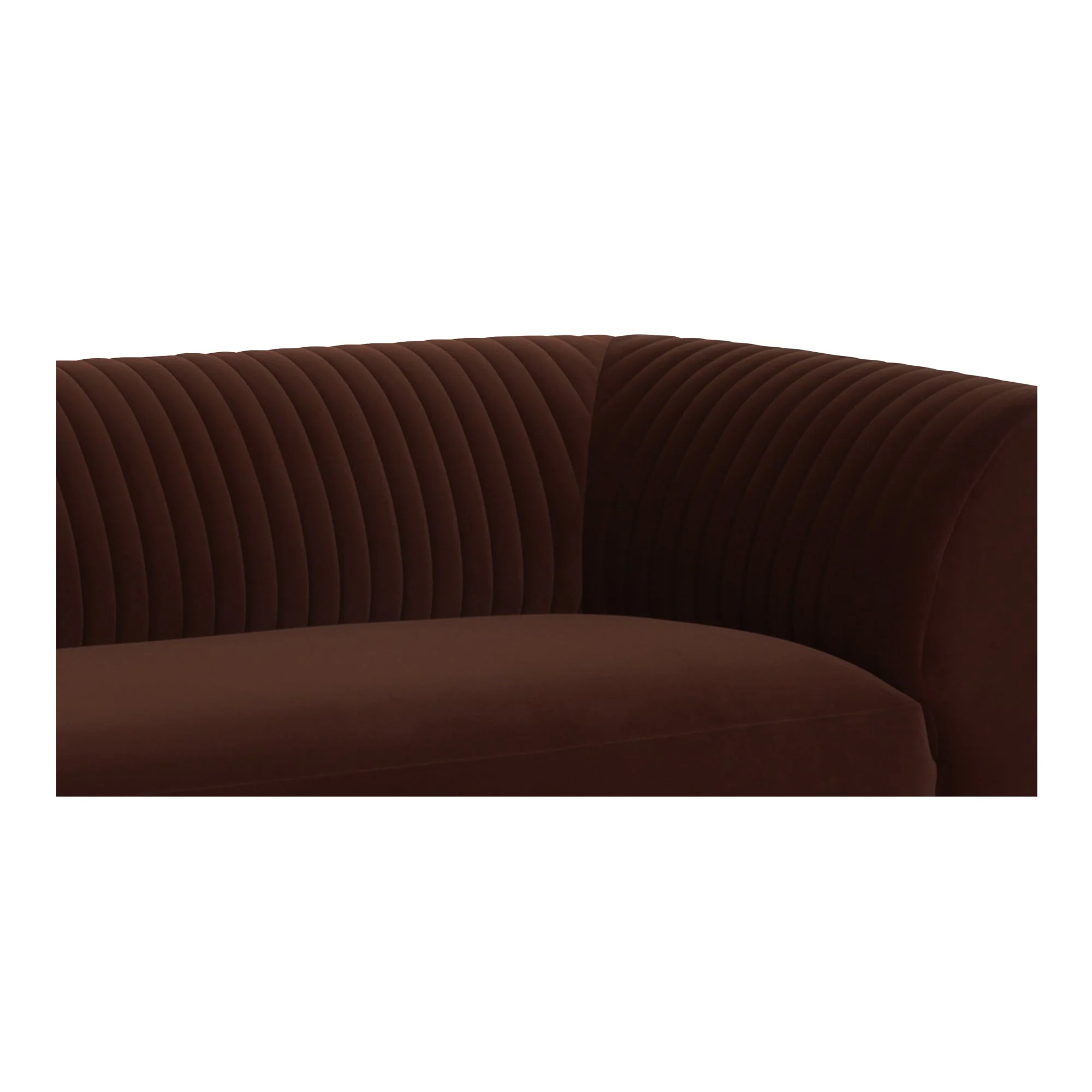 Moe's Home Collection Zandro Warm Brown Left-Facing Sectional - Image 5