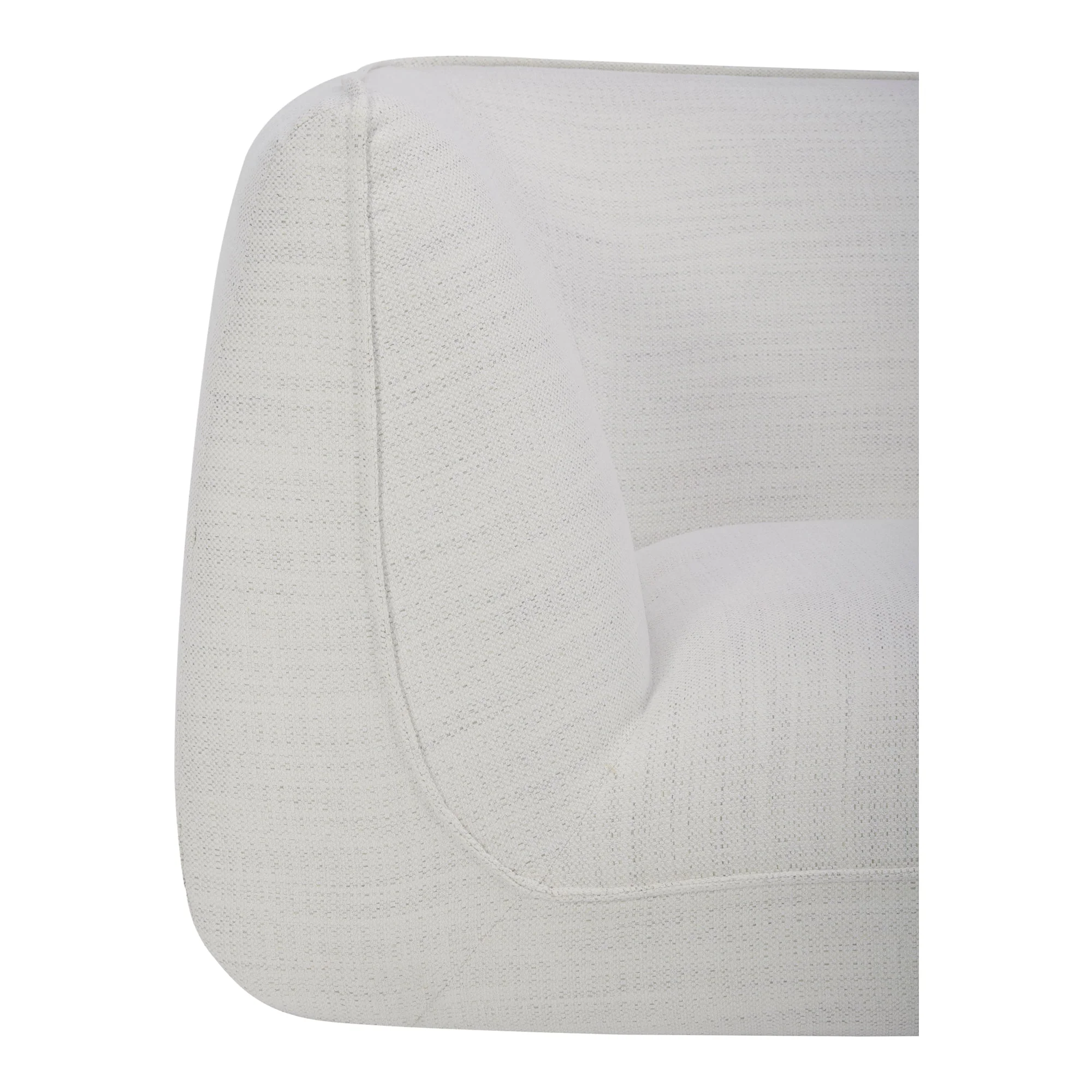 Moe's Home Collection Zeppelin Salt Stone White Classic L-Shaped Modular Sectional - Image 5