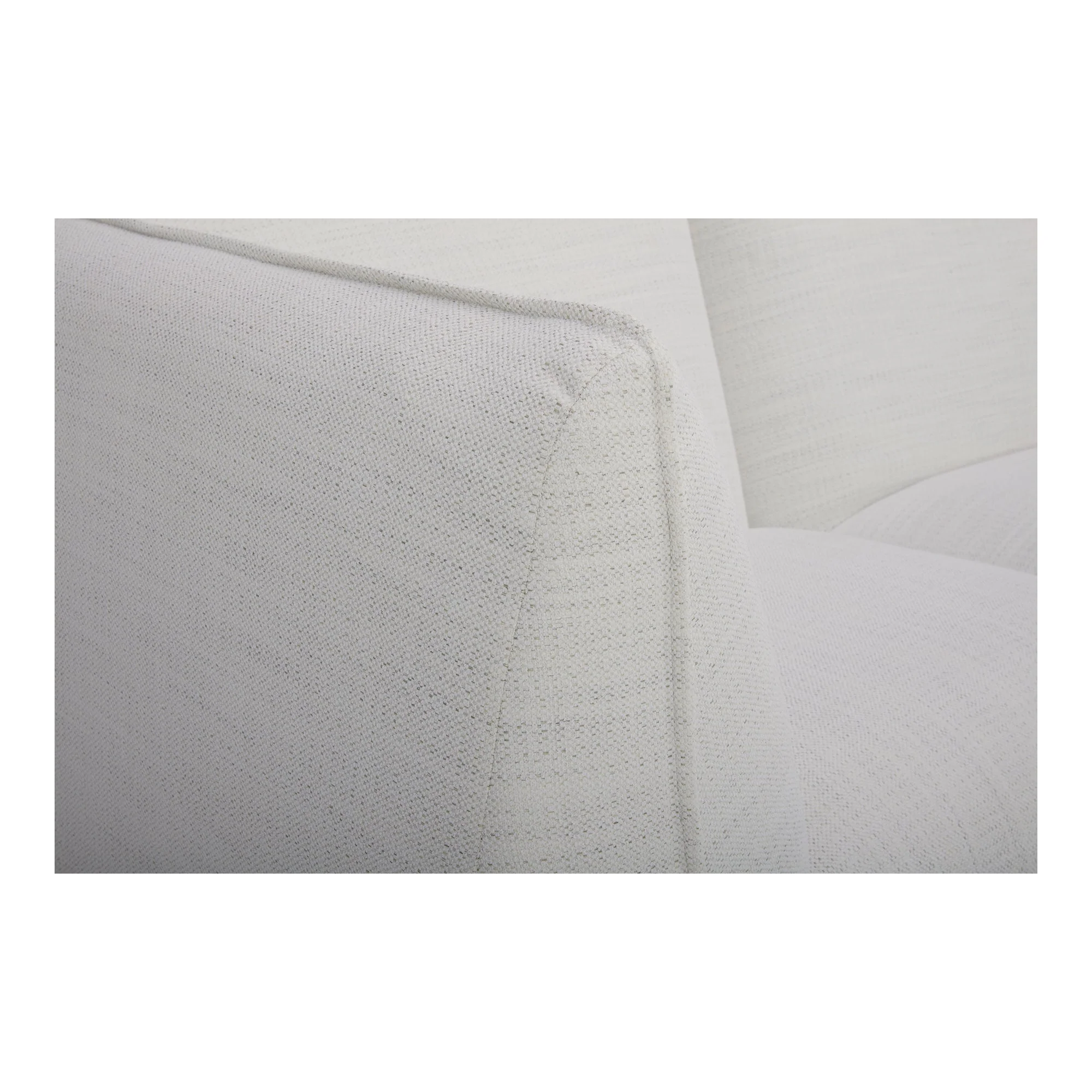 Moe's Home Collection Zeppelin Salt Stone White Classic L-Shaped Modular Sectional - Image 6