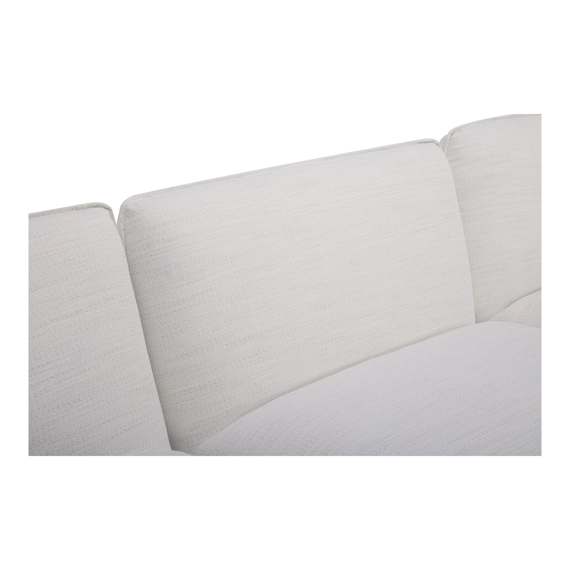 Moe's Home Collection Zeppelin Salt Stone White Classic L-Shaped Modular Sectional - Image 9