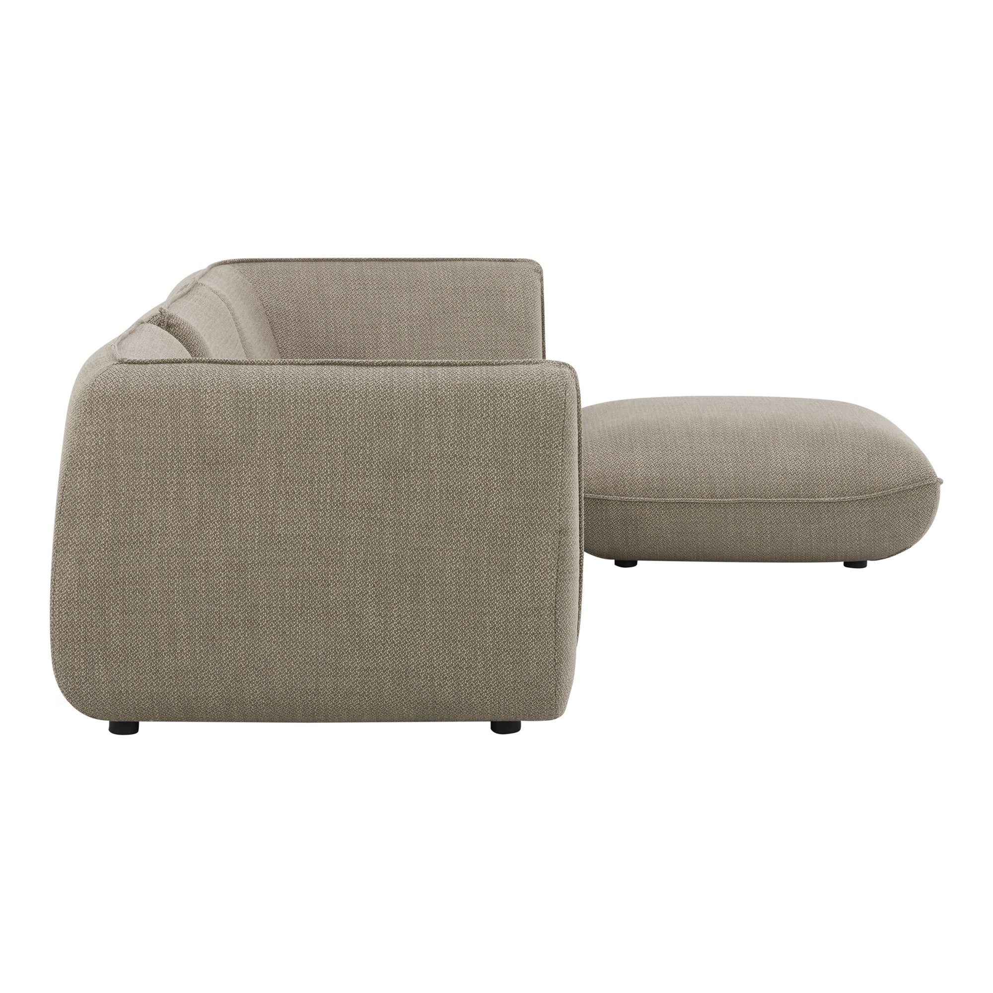 Moe's Home Collection Zeppelin Lounge Speckled Pumice Modular Sectional - Image 4